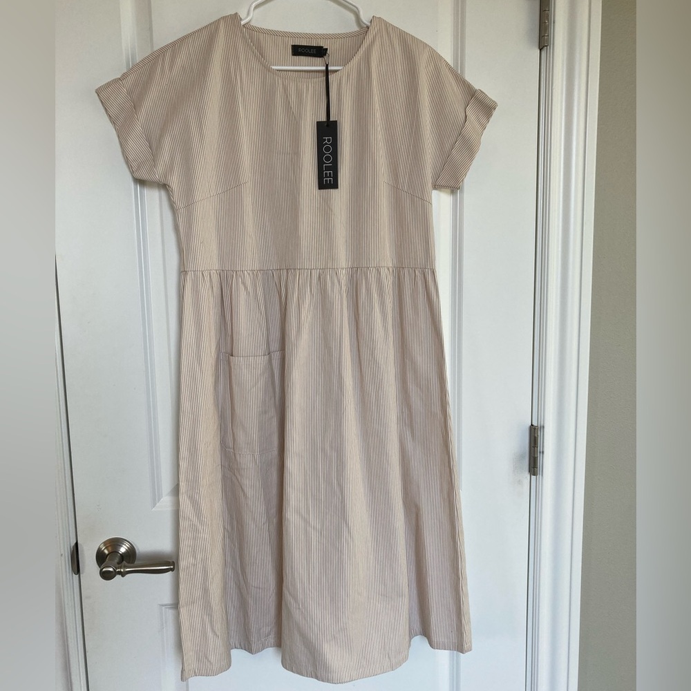 Roolee Yellow Striped Dress